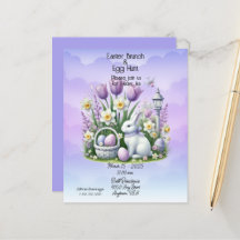 Påskbrunch & äggsökning Vit och lila