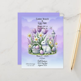 Påskbrunch & äggsökning Vit och lila