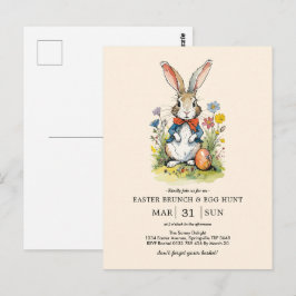 Påskbrunch & äggsökning | Wildflower Bunny Vykort