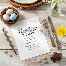 Påskbrunch-inbjudan | Modern Elegant Vår Inbjudningar