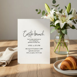 Påskbrunch-inbjudan | Modern Elegant Vår Inbjudningar