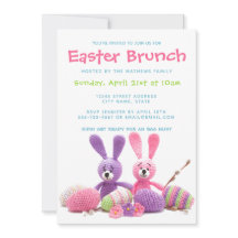 Påskbrunch Utstyrt Kaniner Blommor Ägg | Hantverk