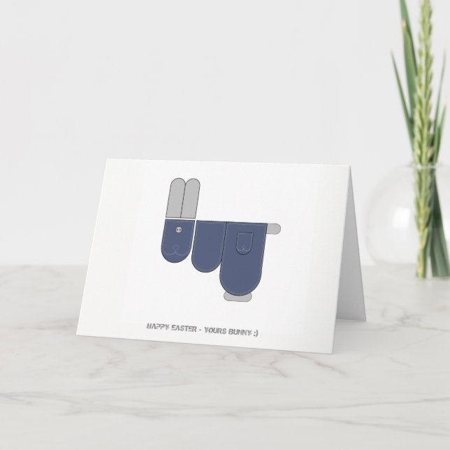 PåskBunny. Helgkort (Framsida)