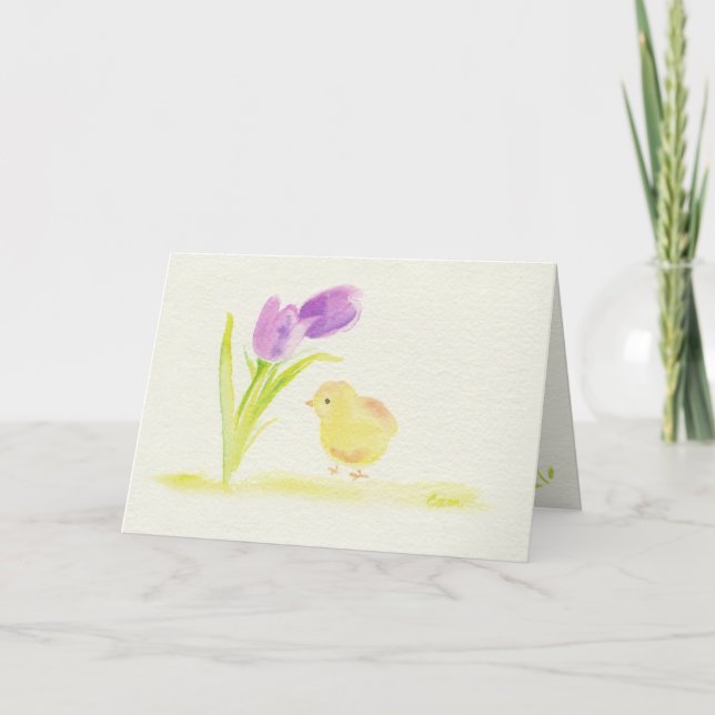 Påskchick Helgkort (Framsida)