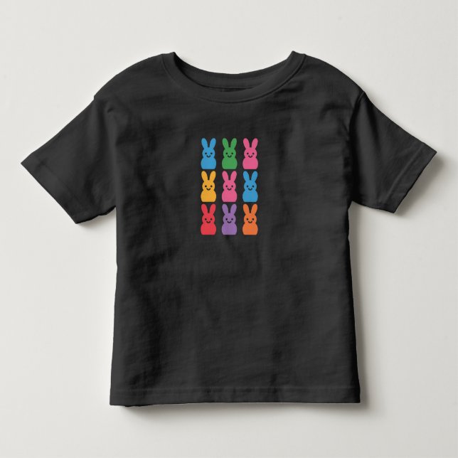 Påskdag Kanin Ägg Rutmönster Leopard T Shirt (Framsida)