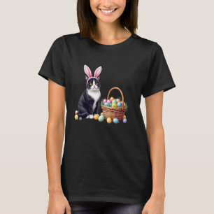 Påskdag Katt Kanin Ägg Öron Grafisk Män Kvinnor K T Shirt