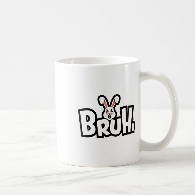 Påskdagen Rolig Ilsken Kanin  Kaffemugg (Höger)