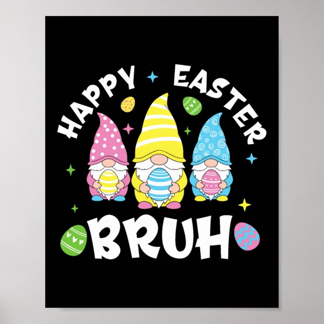 Påskdagen Rolig kanin Bunny Glad Påsk Tomte Poster (Framsidan)