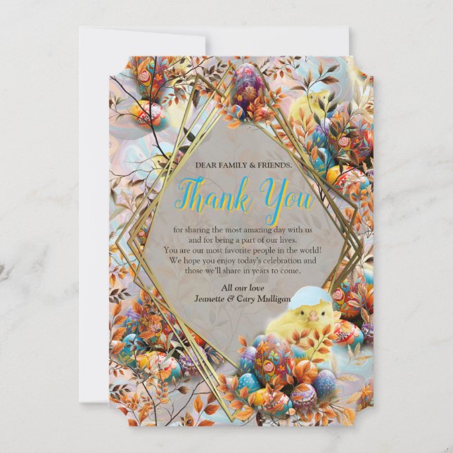 Påskdagsfirande Inbjudningar (Framsida)