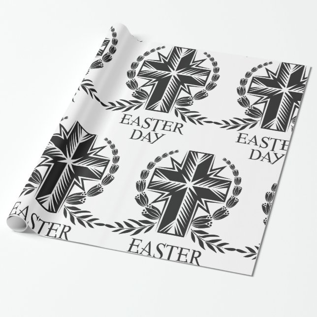 Påskdagskors Kristet religiöst Presentpapper (Utrullad)