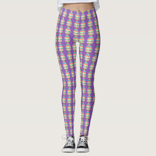 Påskdamaskerpåskägget som lägger benen på ryggen leggings