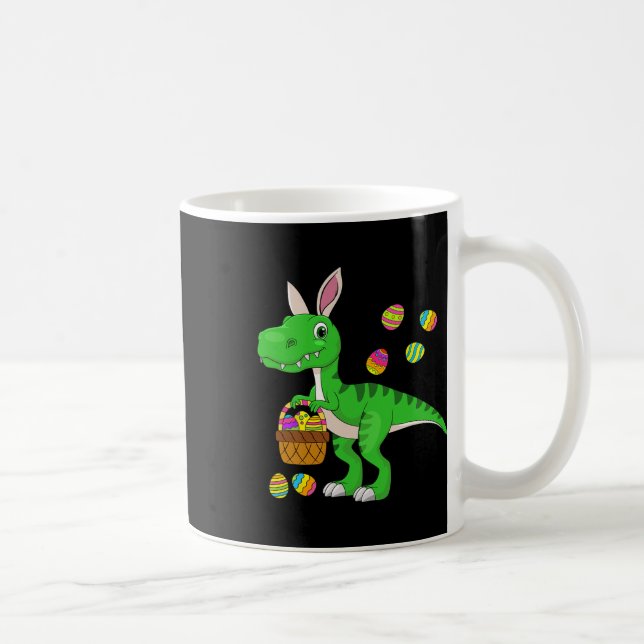 Påskdinosaur Kaninöron Påsk Sket Presentfyllare Ki Kaffemugg (Höger)