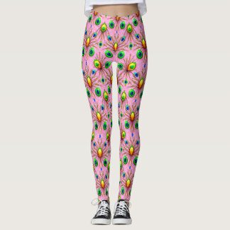 PÅSKEÄGG ~ Grön Gul 3D ~ Leggings