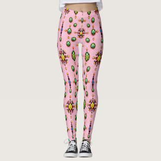 PÅSKEÄGG ~ Rosa Grön 3D ~ Leggings