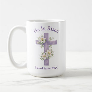 Påsken 2026 akvarell blomkors Easter 2026 Kaffemugg