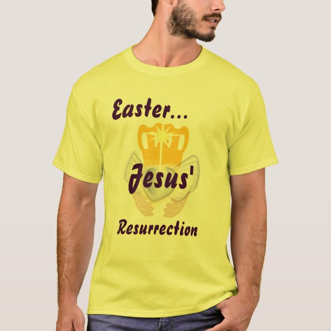 Påsken Jesus Uppståndelse-Skräddarsy Tee Shirt (Framsida)