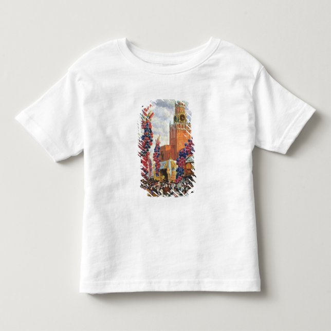 Påsken marknadsför på Moscowen Kremlin, 1917 Tee (Framsida)