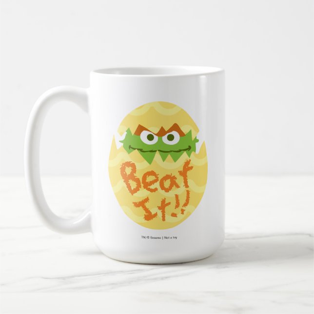 Påsken Oscar the Grouch Kaffemugg (Vänster)