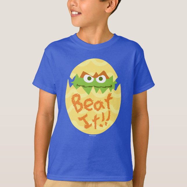 Påsken Oscar the Grouch T Shirt (Framsida)