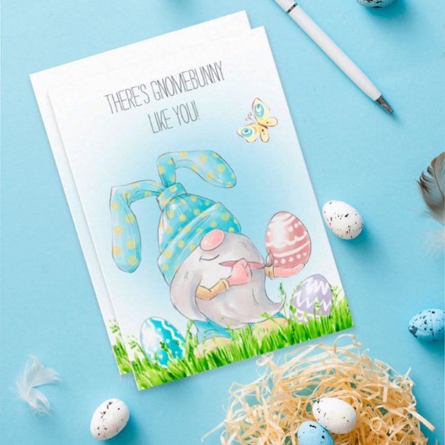 Påsken som Gnome Bunny gillar dig Kort (Skapare uppladdad)