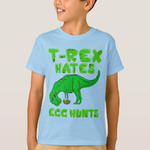 Påsken T-Rex hatar gåvan för stufferen för T Shirt