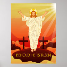 Påskens uppståndelse av Jesus Se han är uppstånden
