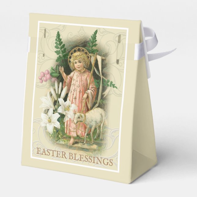 Påskens uppståndelse Pascha Bönegåva Religiös Presentaskar (Baksidan Sidan)