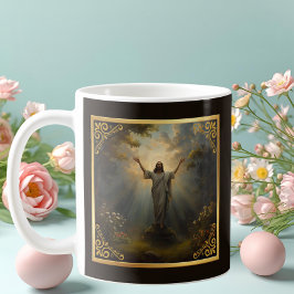 Påskens uppståndelse religiös kaffemugg