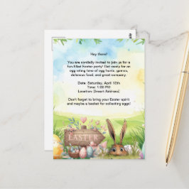 Påskfest inbjudan kort