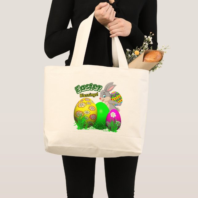 Påskföringselse-Påsk Shoppingväska Jumbo Tygkasse (Framsida (produkt))