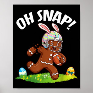 Påskfotbollsgubbe Oh Snap Brutna Arm Poster