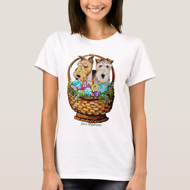 Påskfoxterrier T-shirt (Framsida)