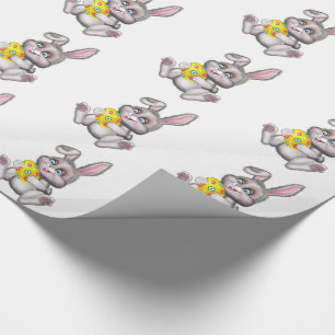 Påskgåvasjal/kanin med ägget presentpapper