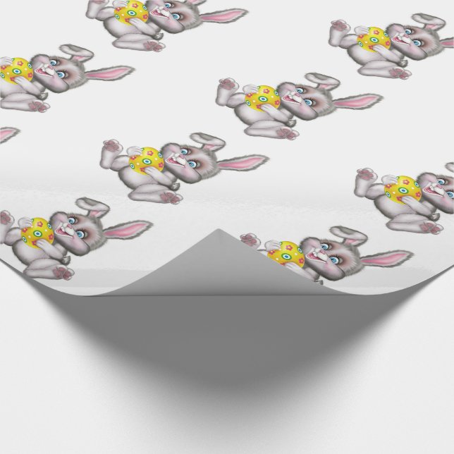 Påskgåvasjal/kanin med ägget presentpapper (Hörn)