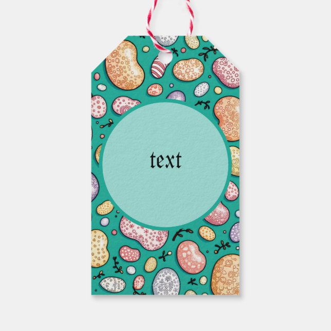 Påskgelébönor Presentetikett (Baksidan)