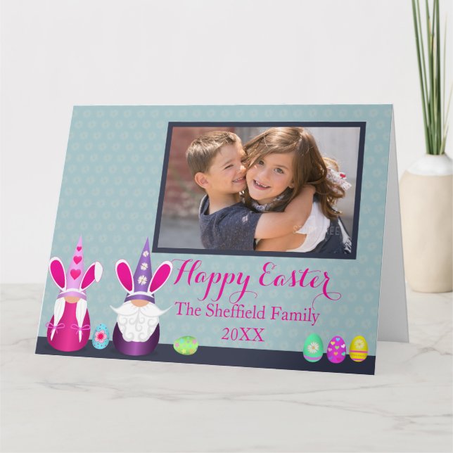 Påskgnomar  kort (Framsida)