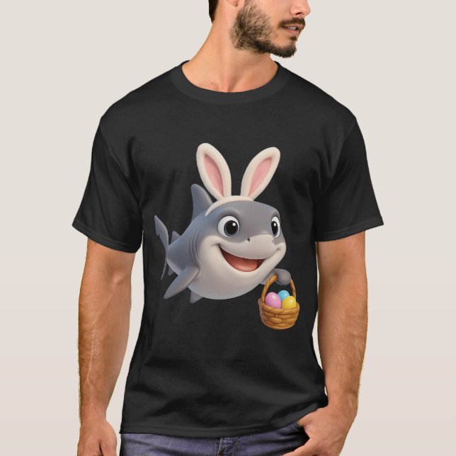 Påskgrå revhaj t shirt (Framsida)