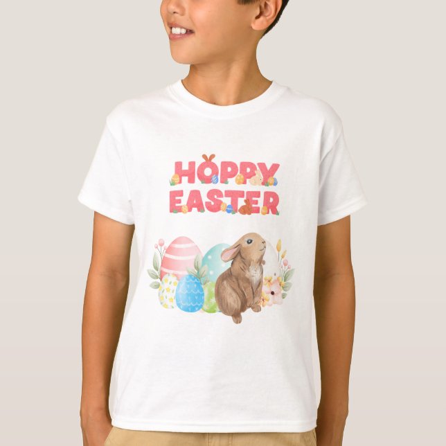 Påskgrupp Ägg Glad påskdag T Shirt (Framsida)