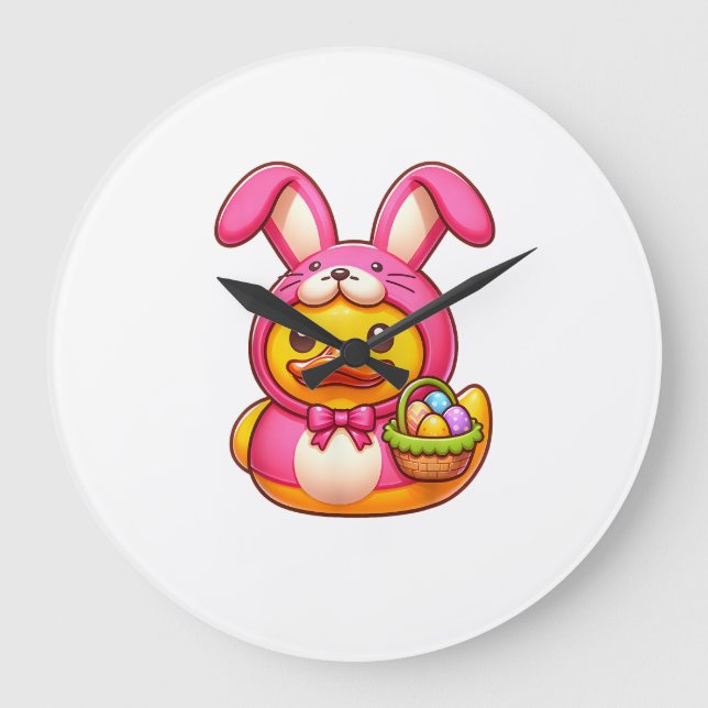 Påskgul gummiand kryssningsfartyg cruising duc stor klocka (Framsida)