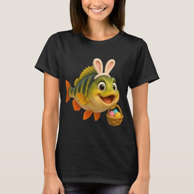 Påskgult abborre t shirt (Framsida)