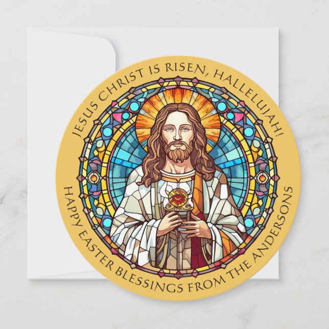 Påskhälsningar Jesus Kristus Religiös Julkort (Framsida)