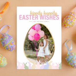 Påskhälsningar med personligt foto  julkort