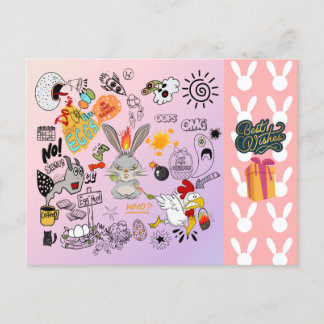 Påskhälsningar till din familj och vänner helg vykort