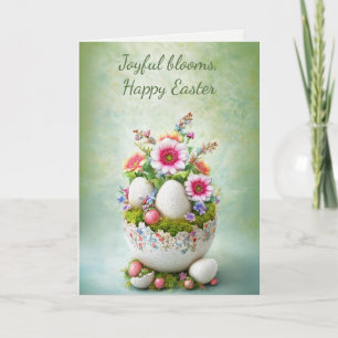 Påskhälsningskort Blommig Vår Elegant Tack Kort