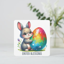 Påskhälsningskort Tack Kort