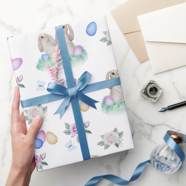 Påskharar och ägg presentpapper (Gifting)