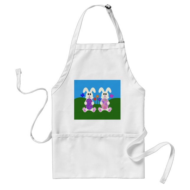 Påskhare #4 Vuxen Apron Förkläde (Framsidan)