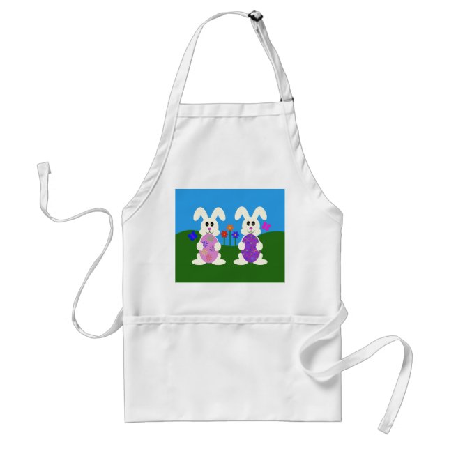 Påskhare #5 Vuxen Apron Förkläde (Framsidan)