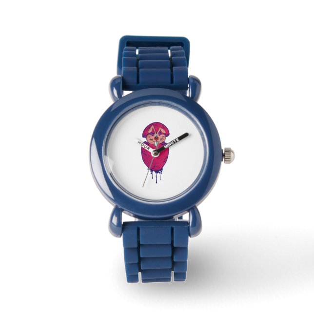 Påskhare ägg, Glad påsk Dag Armbandsur (Framsida)