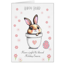 Påskhare, ägg och Rosa